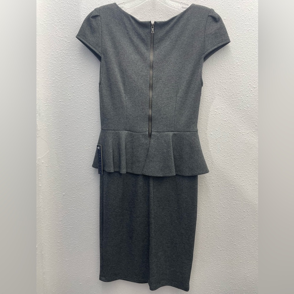 Alice + Olivia Gray Peplum Dress - Picture 5 of 13